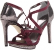 Dark Purple/Gunmetal Calvin Klein Versie Satin/Crackled Met for Women (Size 7.5)