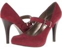 Burgundy Suede Gabriella Rocha Cantara for Women (Size 6)