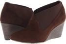 Dark Brown Kid Suede/Stretch Taryn Rose Keene for Women (Size 9.5)