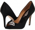 Black Satin Badgley Mischka Davida for Women (Size 11)