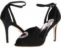 Black Satin/Chiffon Badgley Mischka Deana for Women (Size 11)