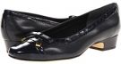 Navy Kid/Patent Rose Petals Dillon for Women (Size 5)