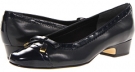 Navy Kid/Patent Rose Petals Dillon for Women (Size 6)