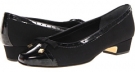 Black Micro/Patent Rose Petals Dillon for Women (Size 6)