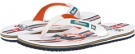 White/Orange Quiksilver Miami Dolphins NFL Sandals for Men (Size 8)