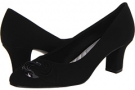 Black Suede/Patent Easy Street Azia for Women (Size 9)