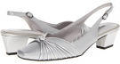 Silver Satin/Silver w/Easy Flex Dance Sole Easy Street Echo for Women (Size 5.5)