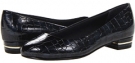 Navy Patent Croco Easy Street Golden for Women (Size 5.5)