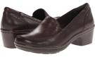 Dark Brown/Dark Brown Leather Easy Spirit Leoda for Women (Size 6.5)