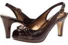 Brown Croco Anne Klein Pepita for Women (Size 8)