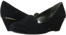 Black Suede/Pewter Anne Klein Aliana for Women (Size 9.5)