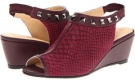 Wine Nanette Lepore Hot Stud Wedge for Women (Size 7)