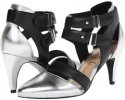 Silver/Black/Nickel Hardware Nanette Lepore Sweet Revenge Heel for Women (Size 8)