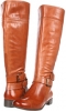 Cognac Leather Nine West Shizaw Wide Calf for Women (Size 7.5)