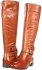 Cognac Leather Nine West Shizaw Wide Calf for Women (Size 5.5)