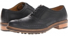 Black/Black Cow Silk Cole Haan Bromley Wingtip Oxford for Men (Size 8.5)