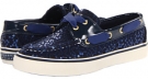 Blue Wool Sequins/Patent Sperry Top-Sider Bahama 2-Eye for Women (Size 9)