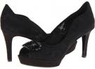 Black/Black Fabric Nine West Avara for Women (Size 9.5)