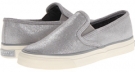 Grey Sparkle Suede Sperry Top-Sider CVO Twin Gore for Women (Size 6)