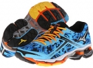 Aquarius/Silver/Black/Blue Mizuno Wave Creation 15 for Men (Size 9.5)