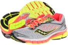 Silver/Viziorange/Citron Saucony Ride 6 ViziGLO for Women (Size 9.5)