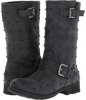 Black UNIONBAY Hazel Stud Motorcycle Boot w/ Studs for Women (Size 9.5)