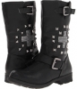 Black UNIONBAY Eternal Motorcycle Boot for Women (Size 9.5)