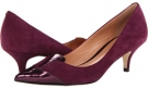 Eggplant Suede/Croc Print Sigerson Morrison Positive2 for Women (Size 9)