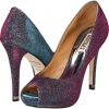 Dark Grey/Plum Fabric Badgley Mischka Humbie IV for Women (Size 9.5)