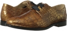 Camello Gold Washed Metallic Croc Print Cole Haan Breslyn Oxford for Women (Size 7)