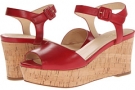 Tango Red Cole Haan Gillian Mid Wedge for Women (Size 7.5)