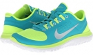 Volt/Turbo Green/White/Metallic Platinum Nike FS Lite Run for Women (Size 10)