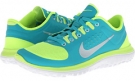 Volt/Turbo Green/White/Metallic Platinum Nike FS Lite Run for Women (Size 9.5)