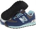 Medieval Blue/Glow-In-The-Dark Blue New Balance Classics Atmosphere 574 - Limited Edition for Men (Size 12)