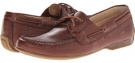 Cognac Soft Pebbled Full Grain Frye Lewis Boat for Men (Size 7.5)