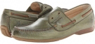 Olive Soft Pebbled Full Grain Frye Lewis Boat for Men (Size 8.5)