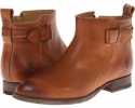 Camel Tumbled Full Grain Frye Bella Belt Bootie for Women (Size 8.5)