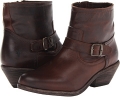 Dark Brown Pull Up Frye Lana Ankle Strap Boot for Women (Size 5.5)