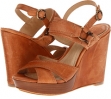 Natural Sunwash Nubuck Frye Alexa Criss Cross for Women (Size 5.5)