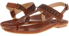 Cognac Tumbled Full Grain Frye Madison Disc Thong for Women (Size 7.5)