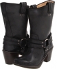 Black Waxed Suede Frye Carmen Harness Short for Women (Size 9)