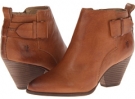 Camel Tumbled Full Grain Frye Reina Belt Bootie for Women (Size 10)