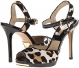 Suntan Leopard Haircalf/Patent Michael Kors Collection Bailee for Women (Size 6)