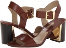 Dark Walnut 18K Vachetta Michael Kors Collection Lorah for Women (Size 9.5)