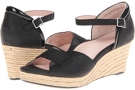 Black Metallic Suede Taryn Rose Kalynne for Women (Size 9)