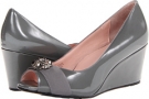 Grey Patent Leather Taryn Rose Kande for Women (Size 7.5)