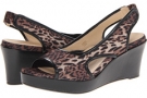 Brown Multi Leopard Printed Stretch Taryn Rose Sabriel for Women (Size 7.5)