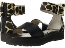 Black Lux Calf/Camel/Black Giraffe Print Haircalf 10 Crosby Derek Lam Dyls for Women (Size 8)