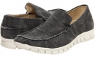 Black Washed Canvas NoSoX Moc for Men (Size 8.5)