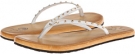 White/Gold Ocean Minded Oumi Luxe Flip for Women (Size 8)